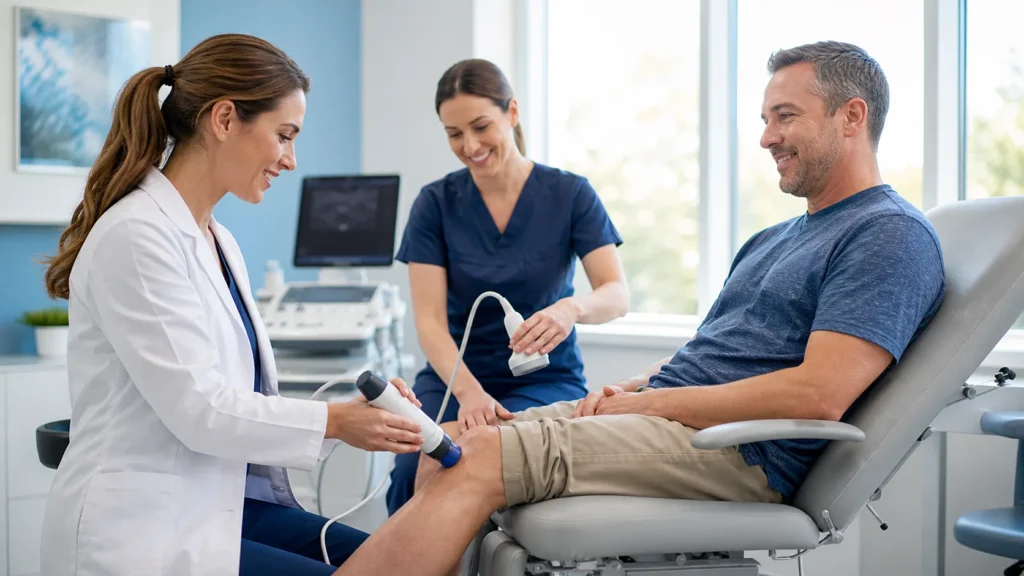 Shockwave Therapy for Vein Health in Westminster, MD vs. Sclerotherapy