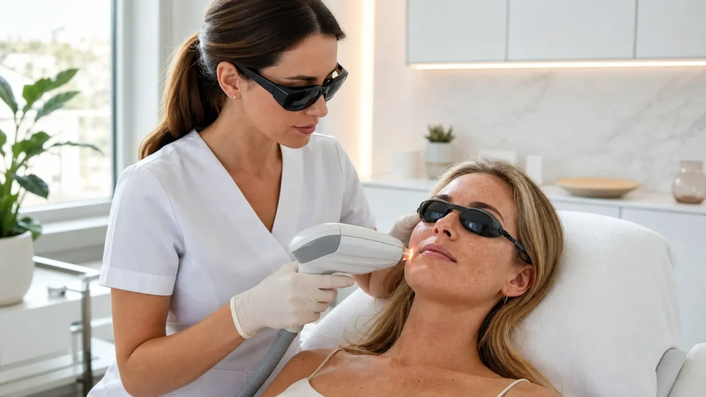 What a Dark Spot Laser in Mount Airy, MD Can Do for Sun Damage